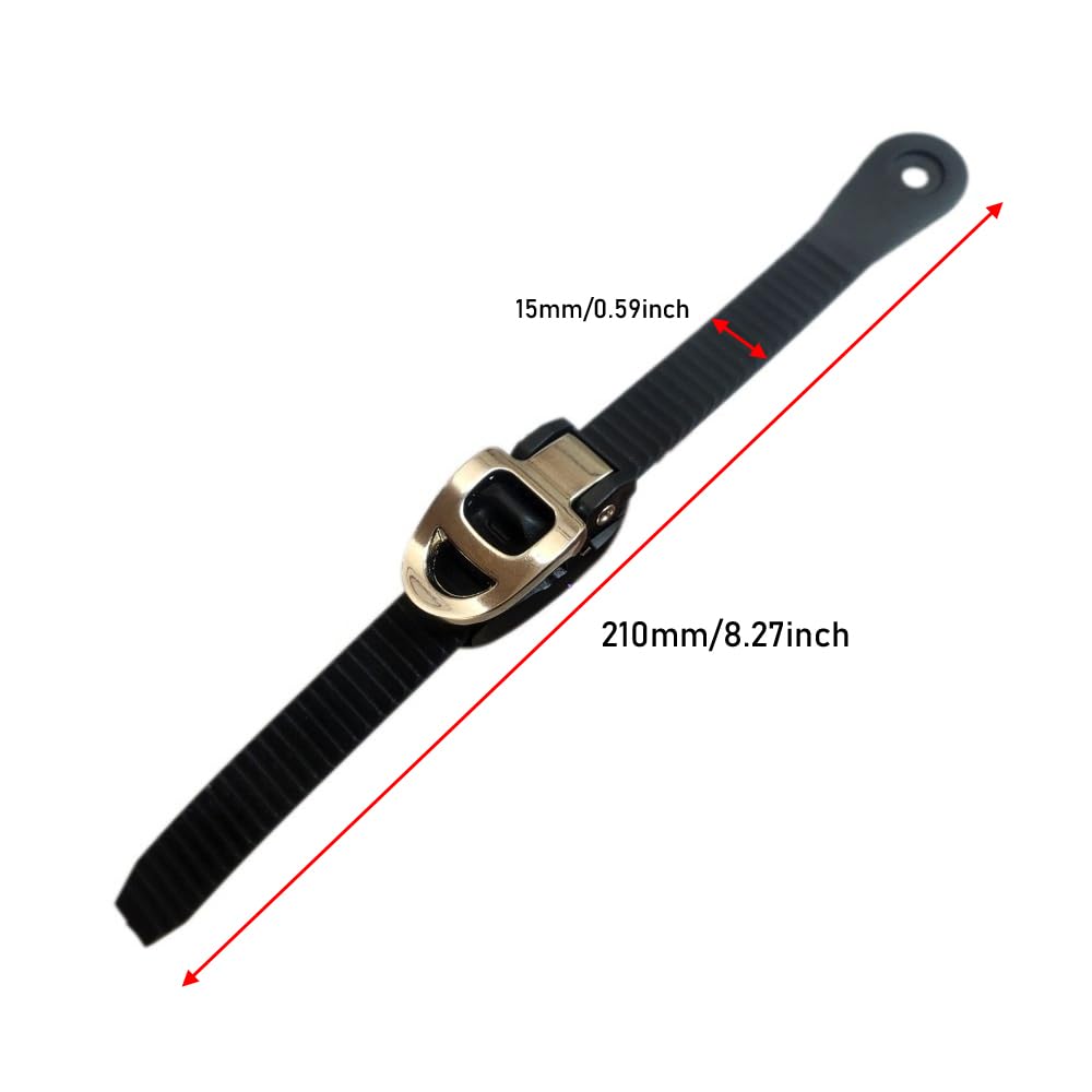SquEqu 2 Set Roller Skates Strap with Adjustable Buckle Mount Screws Nuts Set Universal Replacement Engergy Straps Latches for Inline Skating Shoes Ice Blades Rollerblades Rollerskates MTB SPD Shoe
