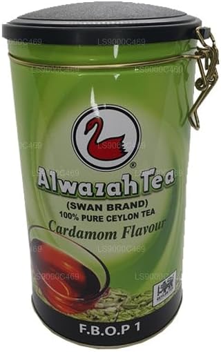 AlwazahCardamom Flavor Black Tea, 100% Pure Ceylon Tea, TIN 10.58 oz [300 g]
