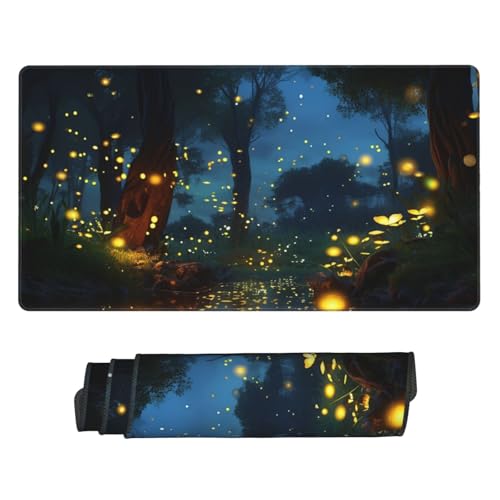 Tapis de souris de jeu antidérapant avec bords cousus renforcés