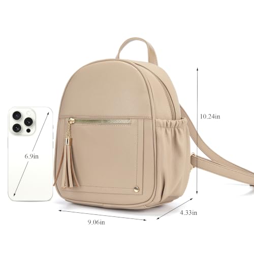 Image of Montana West Mini Backpack Purse for Women Anti Theft Backpacks with Secured Zipper and Tassel