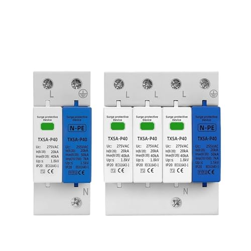 Protector contra sobretensiones AC SPD 3P NPE para cuadro eléctrico doméstico