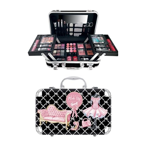 GLOSS ! Make-up-Koffer – Make-up-Set für Frauen – Weihnachtsgeschenkset – Geschenkidee zum Geburtstag, für die Lehrerin, zum Valentinstag, zum Muttertag – Beauty-Set - GLAMOUR