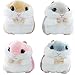 4 PCS Hamster Porte-clés Femmes Hamster En Peluche Porte-clés Mignon Animal Sac à Main Pendentif pour Téléphone Porte-clés Sac Décor Voiture Animaux Charme Femmes Boule Porte-clés Bourse Accessoires
