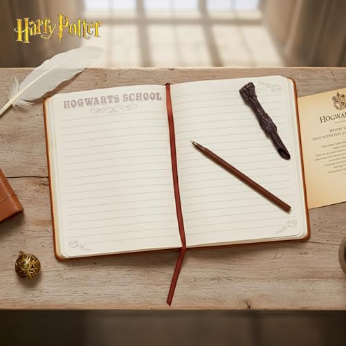 Harry Potter Faux Leather Journal w/ Wand Pen by Innovative Designs - Image 7