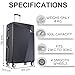 FLYMAX 29" Large Suitcase 4 Wheel Lightweight Luggage Hard Shell Travel Case Hold Check in Fits 23kg - 27kg + 3 Digit Lock Suitcase Large + Telescopic Handle 100 Litre Capacity