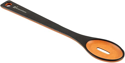 Miniatura 2 de Restaurantware Nature Tek - Cuchara de madera de 13 pulgadas, 1 cuchara ranurada para cocinar, mango resistente, agujero para colgar, cuchara