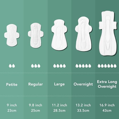 Rael Pads for Women, Organic Cotton Cover - Heavy Absorbency, Feminine Care, Ultra Thin, Sanitary Napkins with Wings, Unscented, (Overnight, Large) Bundle - Image 7