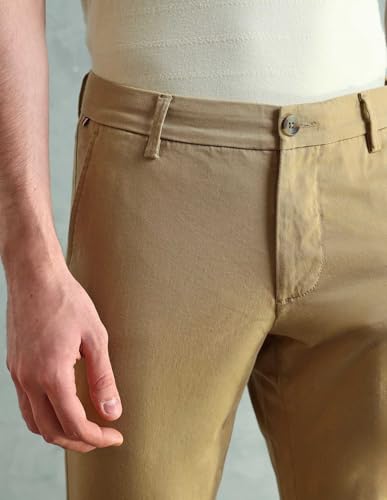 Image of Arrow Sport Men Slim fit Cotton SolidMid Rise waistTrousers