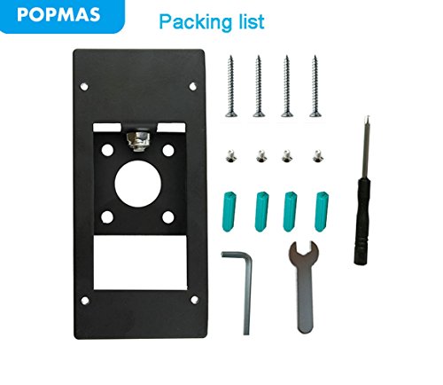 Popmas Adjustable (-45 To +45 Degree) Metal Angle Mount Adapter Mounting Bracket Kit For Ring Wi-Fi Enabled Video Doorbell Ring 3 And Ring 4 Can't Be Used(Doorbell Not Included) #TOP6