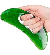 Gua Sha Massagegerät mit Griff (Plastik) Größeres Guasha Scraping Schabwerkzeug für Rücken Hals G...