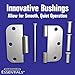 Hardware Essentials by Hillman Squeak-Proof 3-1/2in Square Radius Satin Brass Door Hinge (3 Count)