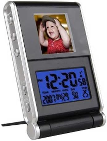 1.5" GoldLantern DPF-0015C USB Digital Photo Frame & Alarm Clock (Black)