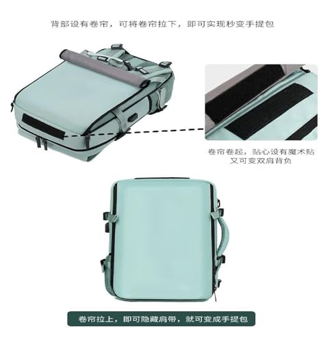 Travel Storage Backpacks, Convertible Handbag, Men's and Women's Travelling Duffel Bag,Green3