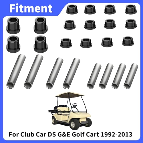 WHITE HAND Golf Cart Front Lower Leaf Spring & Upper A Arm Suspension Bushing Sleeve Kit for Club Car DS 1992-up Models Replace OEM 1016346 1016349 1016350 by WHITE HAND - Image 4