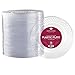 72 CRYSTAL CLEAR PLASTIC PLATES | 7.5 Inch Disposable Plates | Fancy Appetizer Plates | Elegant Dessert Plates | Hard Round Party Plates | Heavy Duty Wedding Plates | Premium Catering Plates [Diamond]