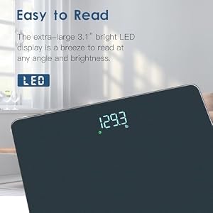 Homebuds Bathroom Scale for Body Weight Precision 0.1lb, Weight Scale 400lb — photo 6 of 6