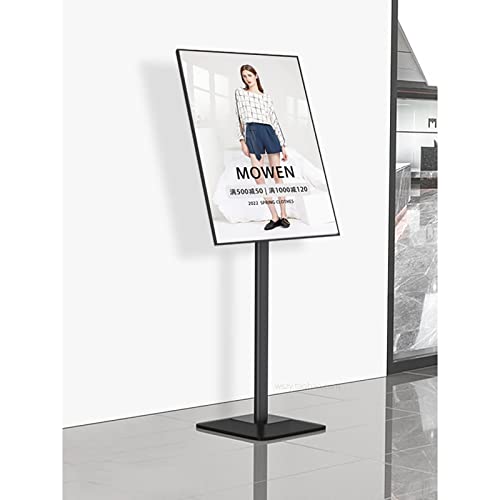 Support d'affiche A2 noir en aluminium réglable avec pied stable pour menu - 3