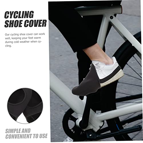 Cubiertas para los dedos de los pies para ciclismo, impermeables y térmicas, de neopreno, para hombre y mujer, juego de 2 piezas miniatura 6