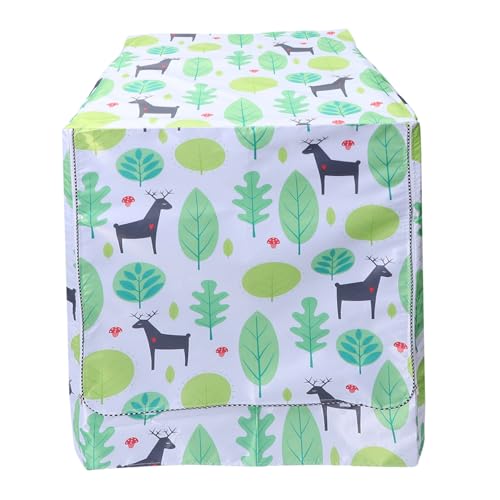 El Mejor Listado de centro de lavado mabe 20 kg Top 5. 48 Happyyami Cubierta para Protector Antipolvo para Lavadoras de Carga Frontal para Decorar y Hogar