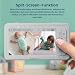 Babysense Babyphone HD 5 Zoll mit 2 Kameras, Video Babyphone ohne WLAN, Nachtlicht, Wiegenlieder, 300m Reichweite, Zwei-Wege-Audio, 4-facher Zoom, 4000mAh Akku