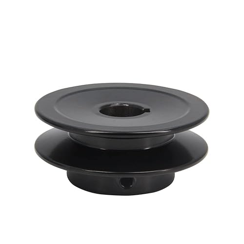 Miniatura 13 de Zeberoxyz AK28 - Poleas de banda de ranura única, 2.8 pulgadas de diámetro exterior de 5/8 pulgadas, polea de correa en V de hierro fundido