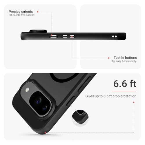 Image of DailyObjects Nimbus 2.0 Magnetic Phone Case Cover Compatible with Google Pixel 9 | Wireless Charging Slim Back Cover | 2 Layer Edge Protection & Shockproof