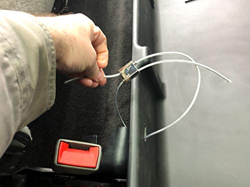 Rha Under Seat Storage 2015-2022 Supercrew Fits Ford F-150, 2017-2022 Super Duty F-250/F-350 Crew Cab Upgraded Rear Underseat Box Black Organizer (Without Oem Floor Mounted Flip-Up Storage) #TOP6