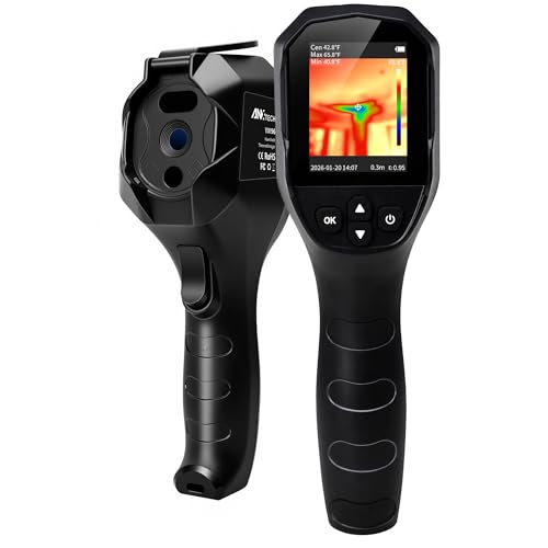 Thermal Camera for Home Inspection, 240×240 TISR Infrared Camera with 14-Hour Battery Life, 25Hz Handheld Thermal Imager for HVAC, Electrical Inspection & Water Leak Detection