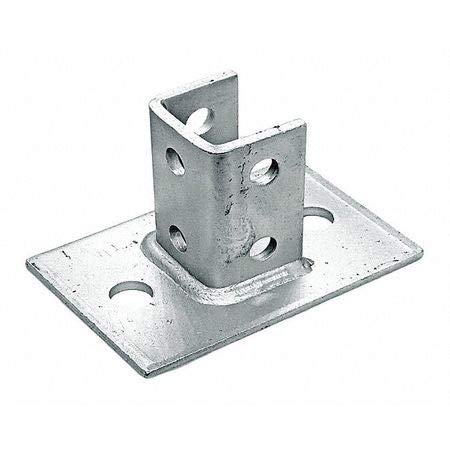 Post Base,3-1/4X8" Flush Mount E/G