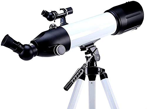 Telescopio astronómico refractor 80 mm con trípode ajustable miniatura 1