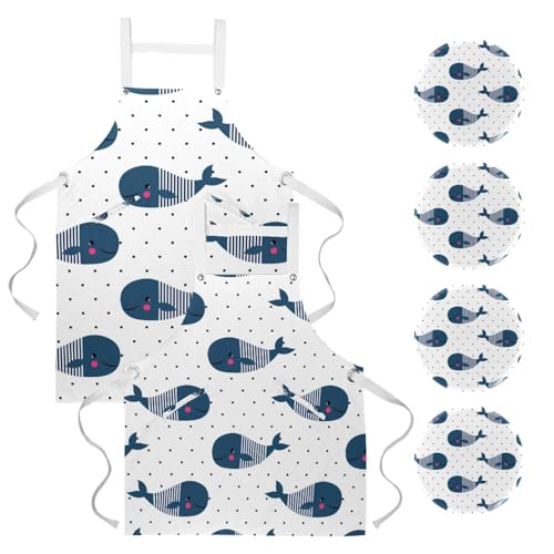 Tablier de cuisine et nettoyage de la maison lot de 2 pièces