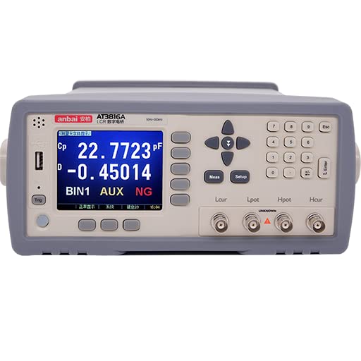 AT3816A Precision LCR Meter 10Hz-200kHz (Resolution 0.01Hz) with True Color TFT-LCD Display