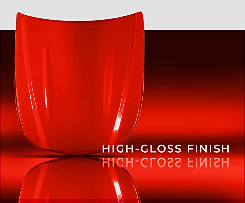 Vvivid+ Ultra Gloss Racing Red Vinyl Car Wrap Premium Paint Replacement Film Roll With Nano Air Release Technology, Stretchable Protective Cap Liner, Self Adhesive (6Ft X 5Ft) #TOP6
