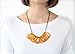 Tagua Necklace Slices in Yellow Handmade Fairtrade, Adjustable