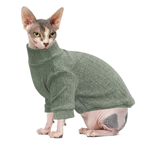 image for Idepet Sphynx Hairless Cats Sweater Shirt Kitten Soft Puppy Clothes Pu