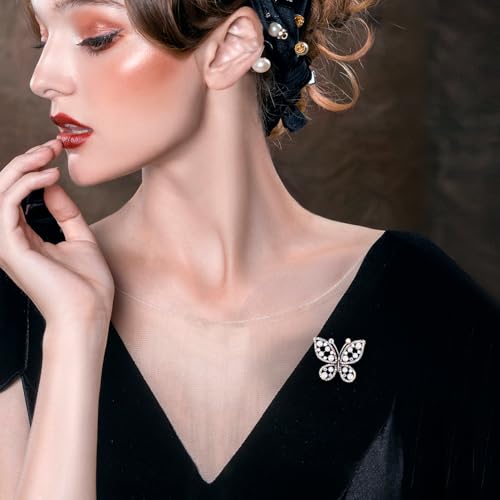 Image of Wynameleri Lapel Pins Brooch Fashion Design with Pearl in Gift Box