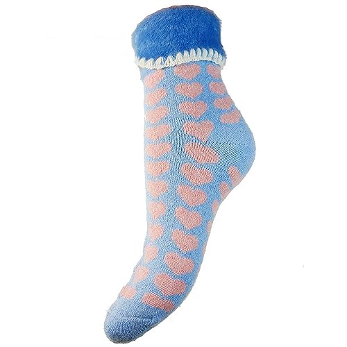Chaussettes de luxe Joya bleues et roses pour des moments cocooning à la maison