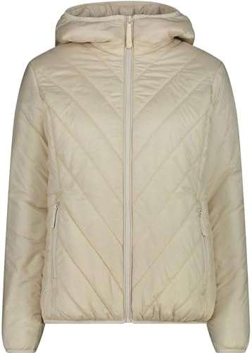 CMP - Damen Nylon Jacke mit fester Kapuze, Vanille, 42