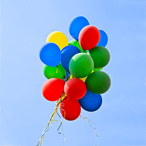 Image of Blue Balloons 110Pcs, 5 Inch Small Blue Latex Party Balloons, Mini Thick Blue Balloons for Birthday Wedding Baby Shower Decorations.