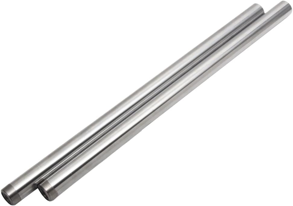 Front Suspension Inner Fork Tubes for Suzuki RB50 GAG GSX-R50 1987 silver Chrome Shock Pipes
