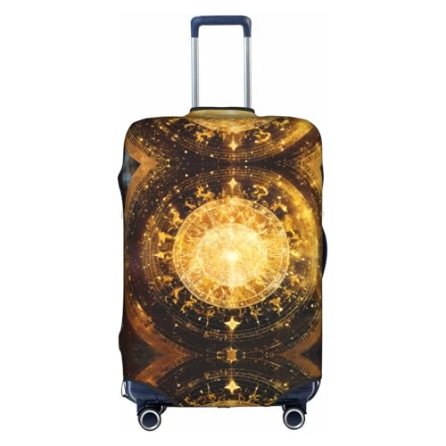 Gears Clock Bronze Century Luggage Cover Elastic Washable Stretch Suitcase Protector Anti Scratch Travel Cover