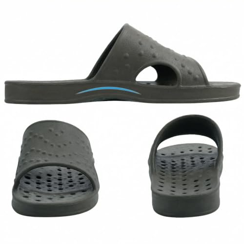 Image of shevalues Shower Shoes for Women Men with Arch Support Quick Drying Pool Slides Lightweight Beach Sandals with Drain Holes