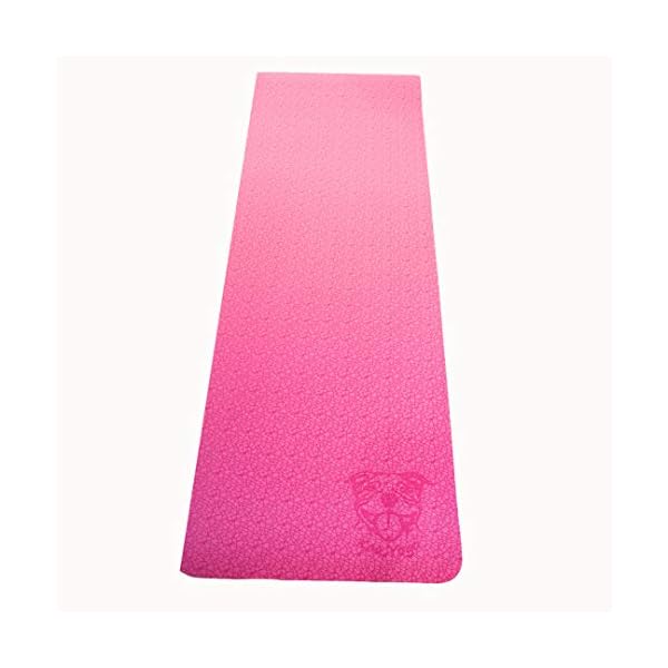 Koa Yoga Mat-Essential, Pink TPE, Latex-free, Eco-friendly, Non-toxic, Non-slip, thick mat 6' x 2' x 8mm