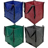 DURASACK 高耐久トート 22ガロン 頑丈なポリプロピレン製多目的バッグ ギンガムブルー 並行輸入品 DURASACK (デュラサック) 高耐久 収納トートバッグ 22ガロン 頑丈なポリプロピレン織物 引っ越し用バッグ 再利用可能な自立デザイン  耐荷重500ポンド シングル ギンガムグレー