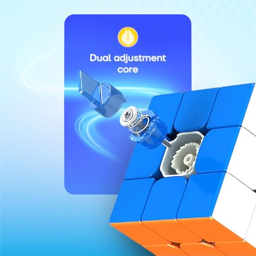 Image of Cubelelo Drift 3M Plus v2 3x3 (Magnetic) Cube | New Upgraded Version Based on MoYu RS3M v5 | Dual-Adjustment System | Premium Speedcube for Kids Boys Girls Ages 4+ Year Old & Adults