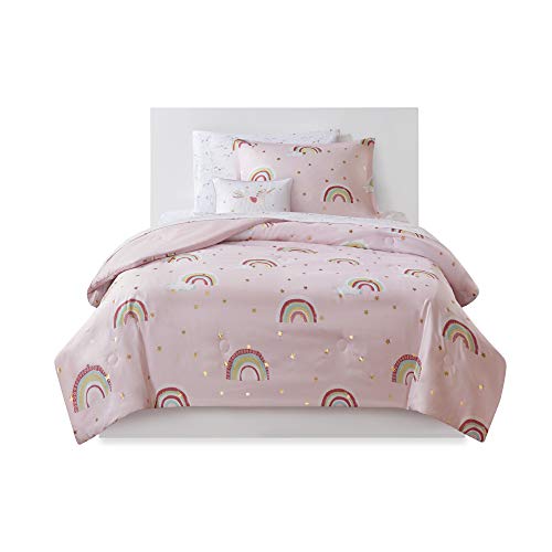 Mi Zone Kids Alicia Cozy Bed In A Bag Comforter With Complete Sheet Set Fun And Playful Print, Children Cover Girls Room Décor, Twin, Pink 6 Piece #TOP7