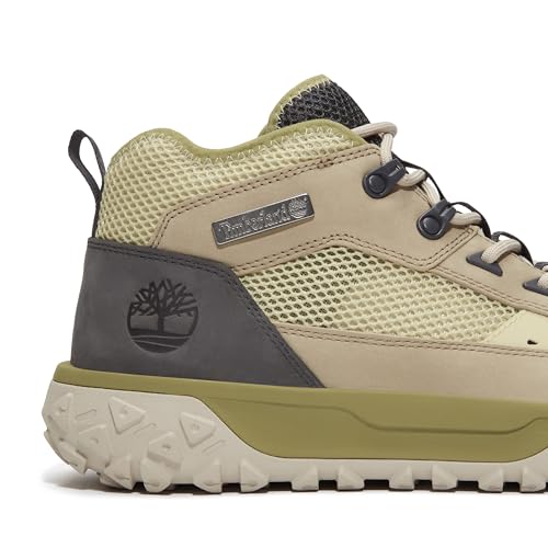 Timberland Timberland Men's Greenstride Motion 6 Mid Lace Up Sneaker Boot, Light Green, 10.5 Medium