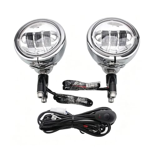 Faros auxiliares moto impermeables focos antiniebla 22mm