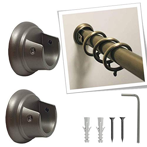 👉KIT PARPYON 888: 2 Supporti in Zama LATERALI per bastone Tenda in metallo da 20-22mm e diversi colori: Bianco – Nero – Nichel Satinato – Cromo. Ideali per il fissaggio di bastoni tende o appendiabiti tra 2 PARETI o all’interno dell’armadio