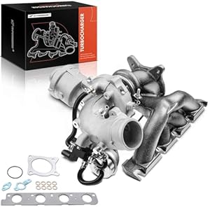 A-Premium K03 Turbo Turbocharger Kit with Gasket and Wastegate Actuator – Replaces 06H145702S, 06H145702L – Compatible with Audi A4, A4 Quattro, A5, A5 Quattro, A6, A6 Quattro, allroad, Q5, 2.0L, TFSI